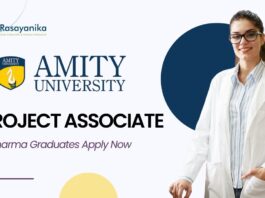 Research Project Associate Job Role at Amity l MPharma Graduates Apply