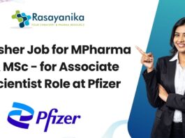 Fresher Job for MPharma & MSc