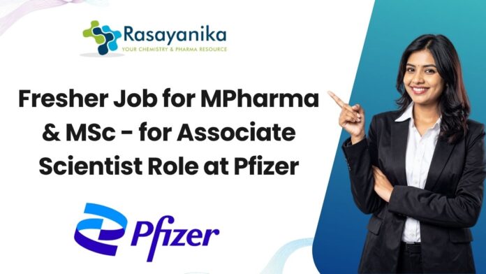 Fresher Job for MPharma & MSc