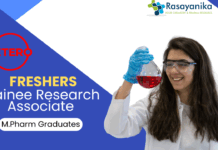 Freshers Pharma Jobs at Hetero -  Apply for Trainee Research Associate position