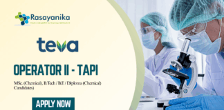  Freshers Chemical Engineering Jobs at Teva Pharmaceuticals | B Tech Chemistry Candidates Apply Now
