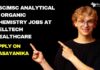 BSc/MSc Analytical & Organic Chem Jobs