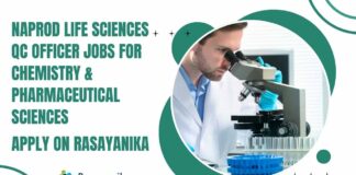 Naprod Life Sciences QC Officer Jobs