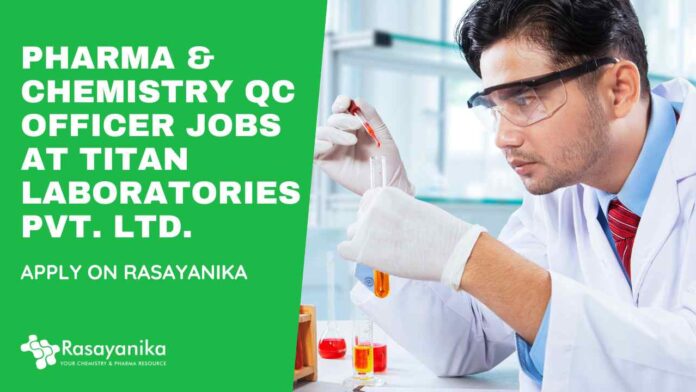 Pharma & Chemistry Job Openings in QC