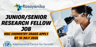 ICGEB JuniorSenior Research Fellow Job MSc Chemistry Grads Apply by 10 July 2025