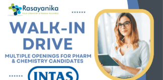Intas Walk-In Drive Vadodara – 6 July 2025 Apply Now