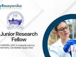 JRF Project Jobs at VIT l MSc Chemistry Candidates Apply Now