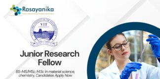 JRF Project Jobs at VIT l MSc Chemistry Candidates Apply Now