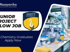 JRF Vacancy at Amity University Noida | MSc Chemistry Graduates Apply Now