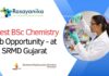 Latest BSc Chemistry Job Opportunity - at SRMD Gujarat