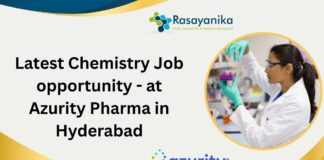 Latest Chemistry Job opportunity