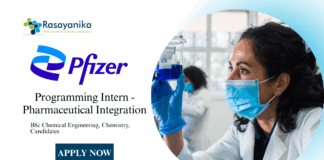 Chemistry Freshers Internship