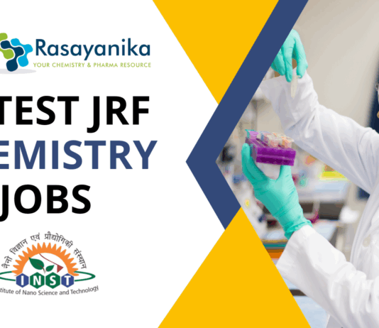 Latest Chemistry JRF Jobs at INST Mohali – Apply Now