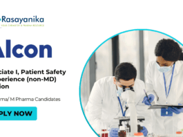 Latest M Pharma Jobs at Alcon| Apply for the Associate I, Patient Safety & Experience (non-MD) Position