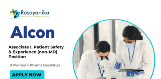Latest M Pharma Jobs at Alcon| Apply for the Associate I, Patient Safety & Experience (non-MD) Position