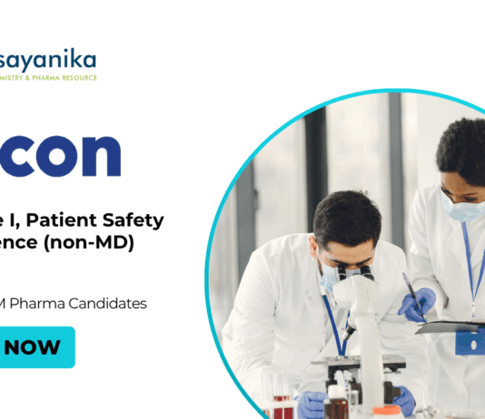 Latest M Pharma Jobs at Alcon| Apply for the Associate I, Patient Safety & Experience (non-MD) Position