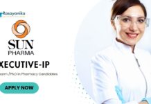 Latest M Pharma Jobs at Sun Pharma | Apply Now for Executive Position