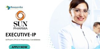 Latest M Pharma Jobs at Sun Pharma | Apply Now for Executive Position