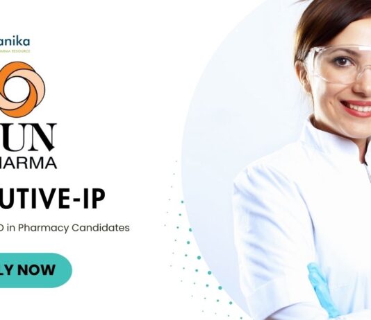 Latest M Pharma Jobs at Sun Pharma | Apply Now for Executive Position