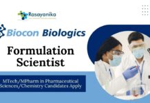Latest MPharma Jobs at Biocon Biologics | Apply Now for Formulation Scientist Role
