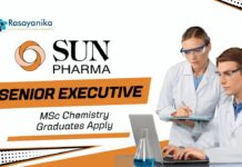Latest MSc Chemistry Jobs at Sun Pharma | Apply Now for Senior Executive Role 