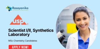 Latest Organic Chemistry Jobs at US Pharmacopeia MSc in Chemistry Apply Now for Scientist III Position