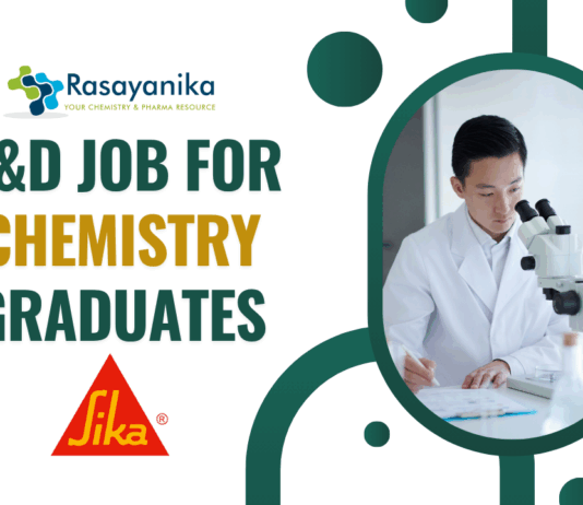 Latest R&D Job for Chemistry Graduates at Sika - BSc Chemistry Job