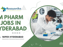 M Pharm Jobs in Hyderabad - Research Jobs at NIPER