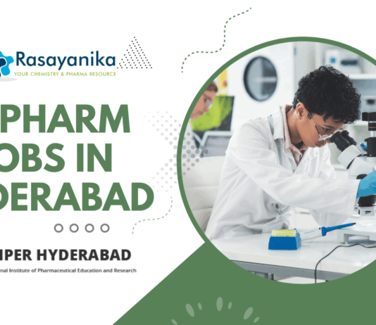 M Pharm Jobs in Hyderabad - Research Jobs at NIPER