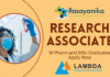 M Pharm and MSc Graduates Join Lambda as a Research Associate in Bioanalytical Operations