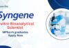 MPharm Jobs At Syngene | Apply Now For The Invitro Bioanalytical Scientist Role