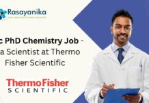 MSc PhD Chemistry Job