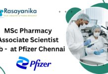 MSc Pharmacy Associate Scientist