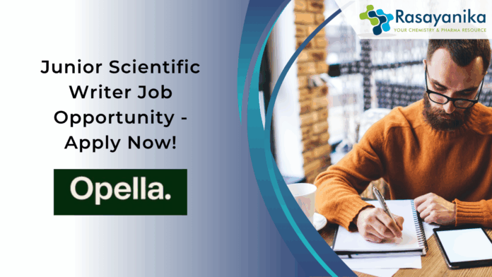 Junior Scientific Writer Job Opportunity - Apply Now!