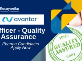 Officer QA Job at Avantor Panoli | Pharma Candidates Apply Now