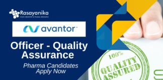 Officer QA Job at Avantor Panoli | Pharma Candidates Apply Now