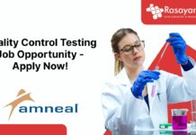 Quality Control Testing Job Opportunity - Apply Now!