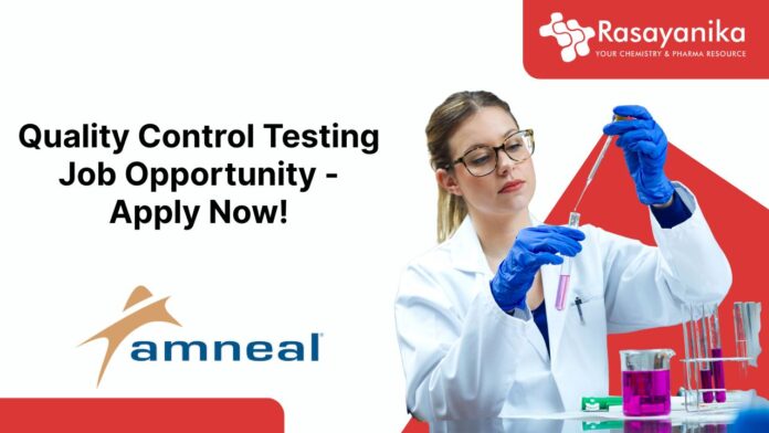 Quality Control Testing Job Opportunity - Apply Now!