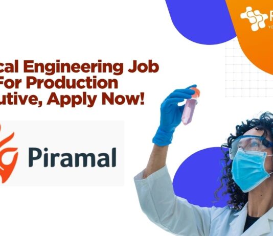 Chemical Engineering Job - For Production Executive, Apply Now!