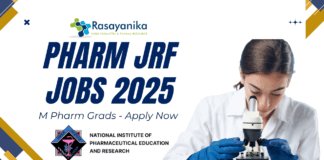 Pharm JRF Jobs 2025 M Pharm Grads Apply at NIPER Ahmedabad
