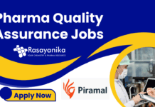 Pharma Quality Assurance Jobs - Deputy Manager QA at Piramal