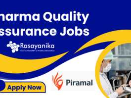 Pharma Quality Assurance Jobs - Deputy Manager QA at Piramal