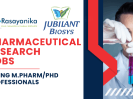 Pharmaceutical Research Jobs at Jubilant Biosys Bengaluru Apply