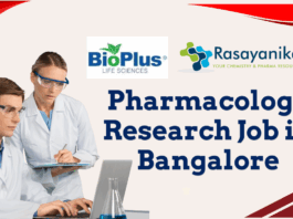 Pharmacology Research Job in Bangalore Bioplus Hiring