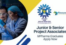 IMTECH Project & Senior Project Associates Job Roles – MPharma Graduates Apply Now