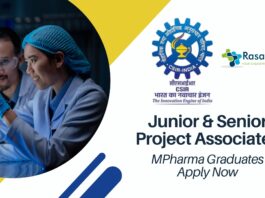 IMTECH Project & Senior Project Associates Job Roles – MPharma Graduates Apply Now