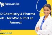 R&D Chemistry & Pharma Job