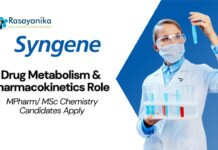 MPharm/ MSc Chemistry Jobs at Syngene - Walk-In-Interview for DMPK Roles