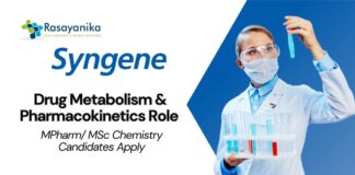MPharm/ MSc Chemistry Jobs at Syngene - Walk-In-Interview for DMPK Roles