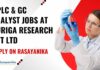 HPLC & GC Analyst Jobs at Auriga Research Pvt Ltd